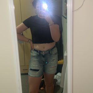 Maurices denim shorts!